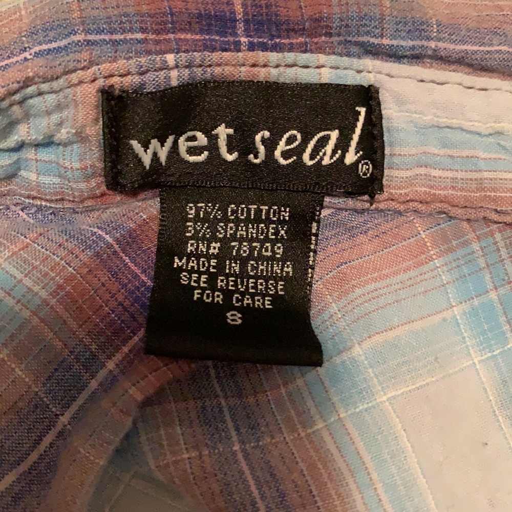 Blue Patterned Flannel - Picture 4 of 4